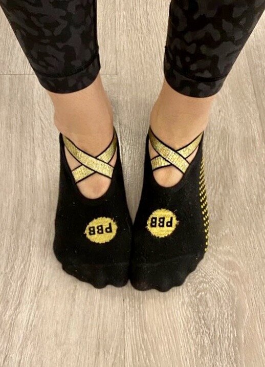 Paola's BodyBarre non-slip socks