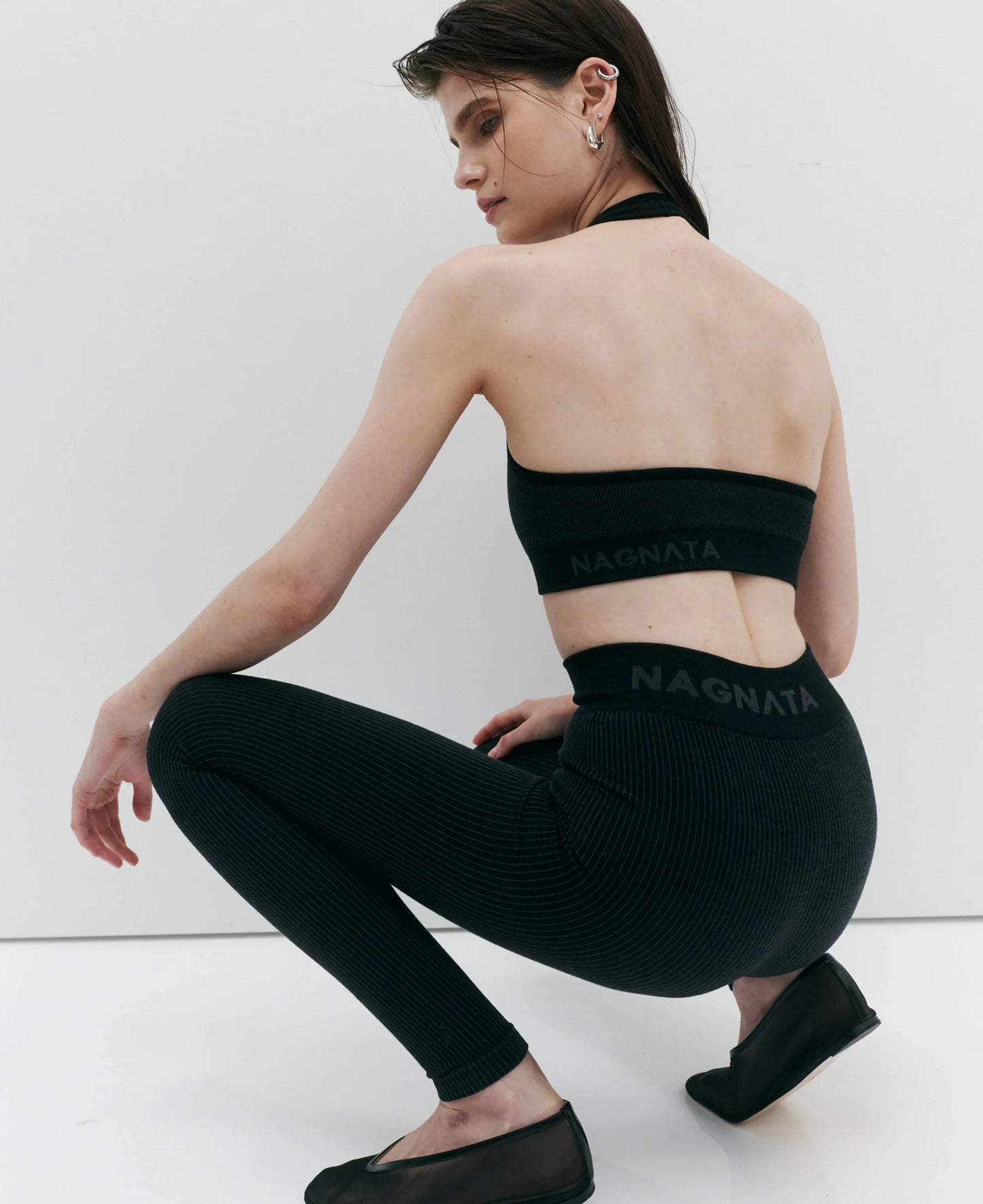 
                  
                    HALTER WOOL BRALET  - BLACK
                  
                
