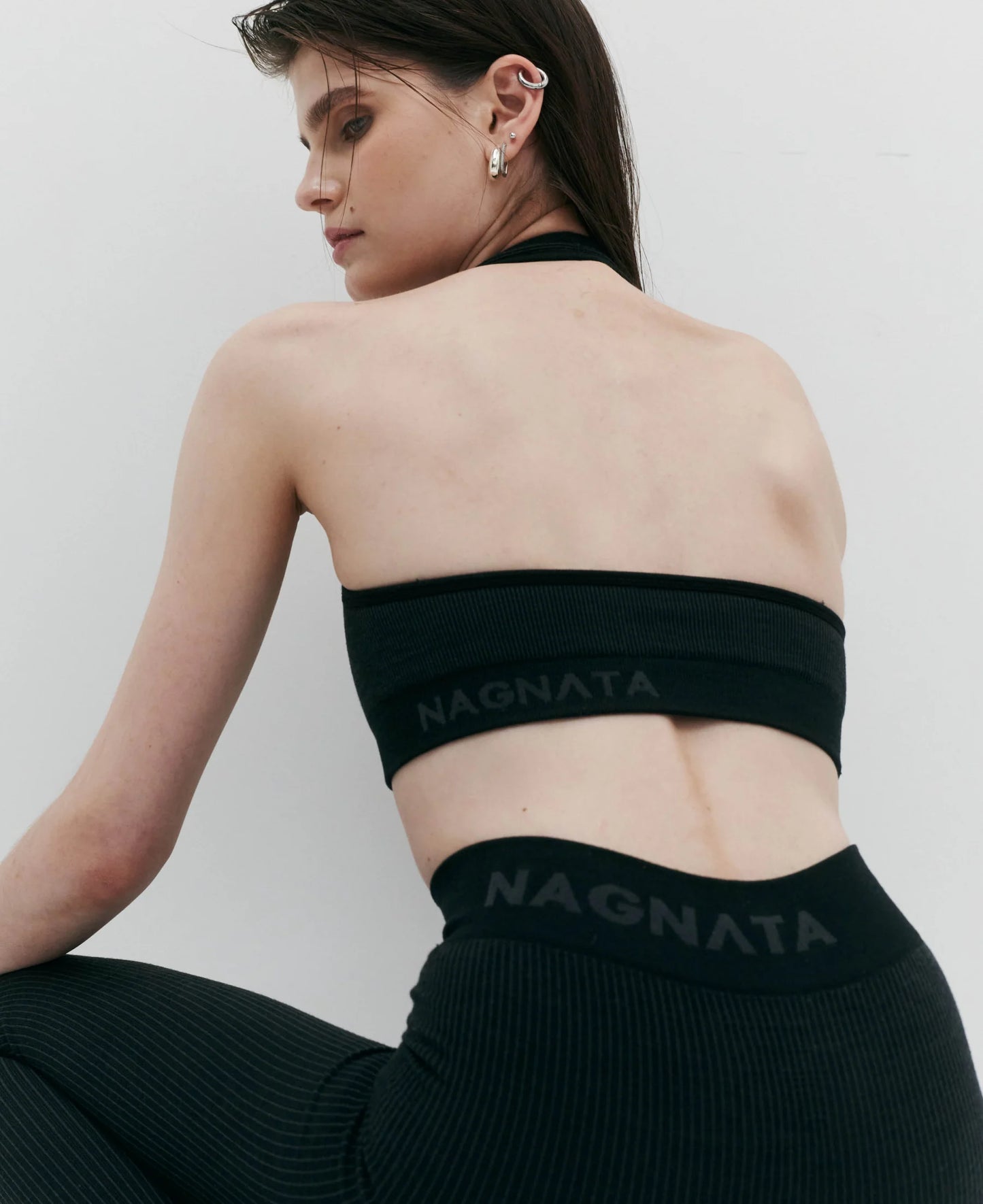 
                  
                    HALTER WOOL BRALET  - BLACK
                  
                