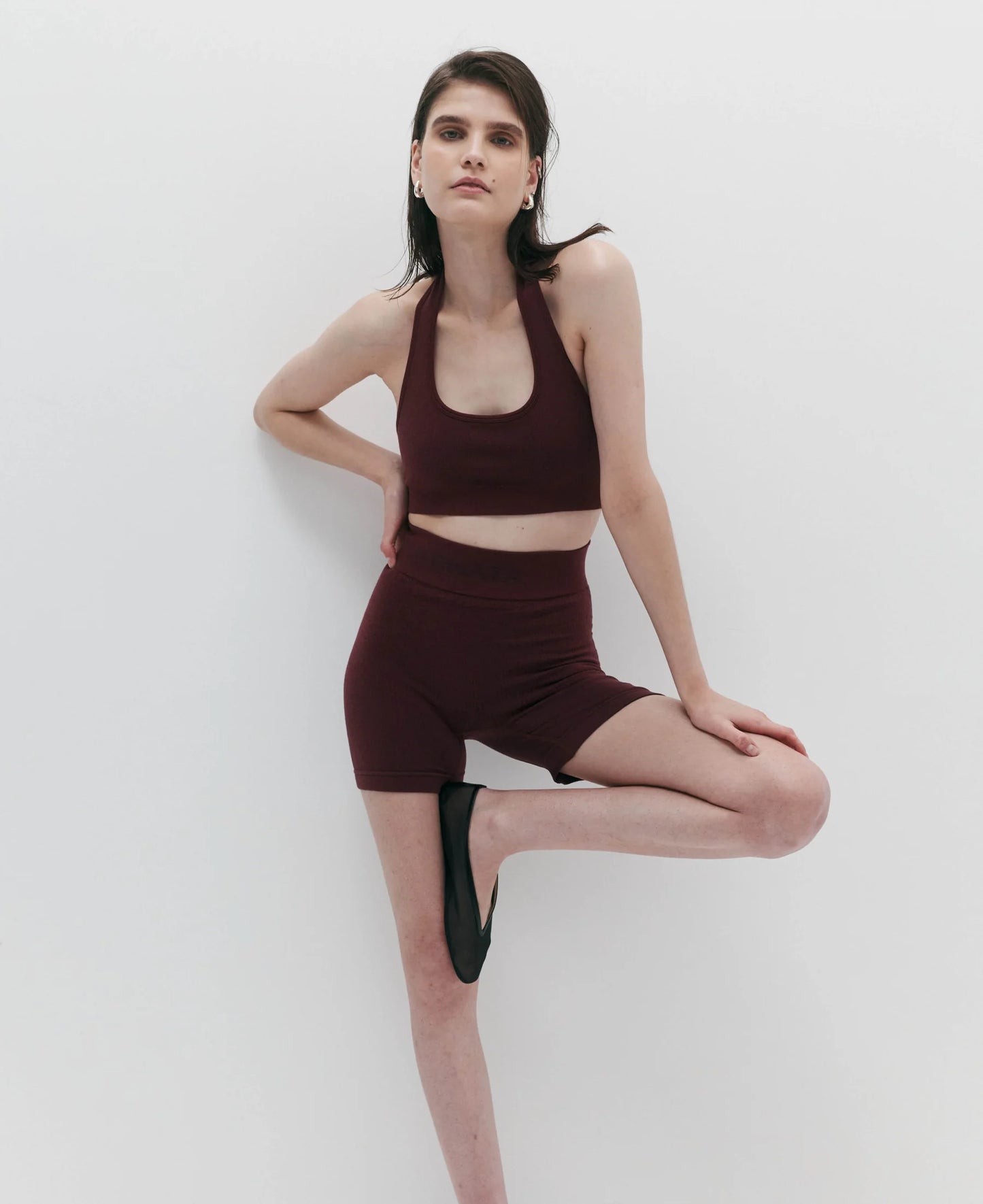 
                  
                    HALTER WOOL BRALET  - MULBERRY
                  
                