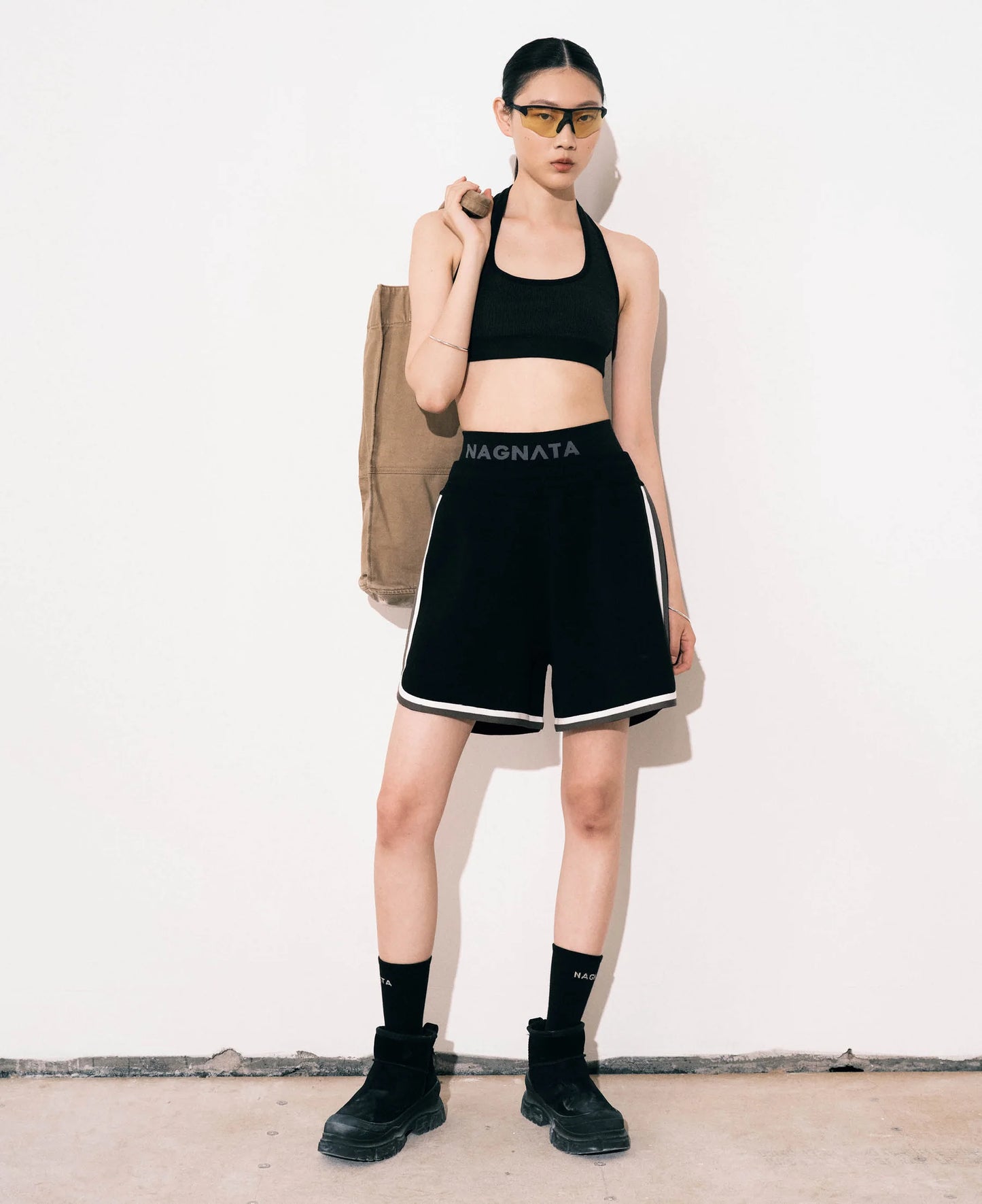 
                  
                    HALTER WOOL BRALET  - BLACK
                  
                