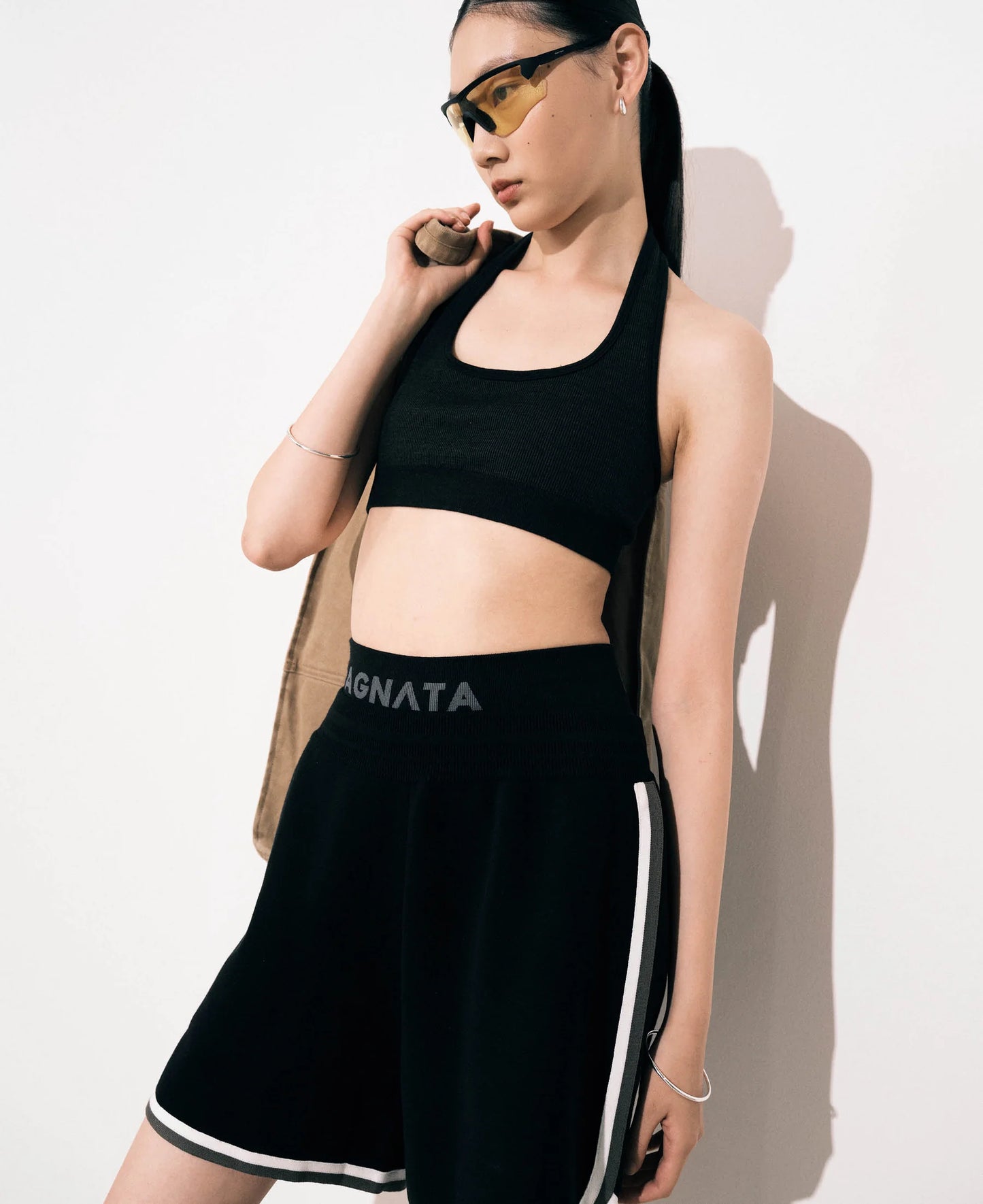 
                  
                    HALTER WOOL BRALET  - BLACK
                  
                